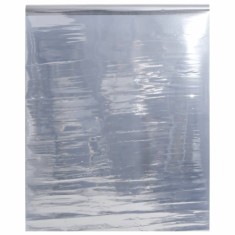 vidaXL Folie solara efect reflectorizant static argintiu 45x2000cm PVC foto