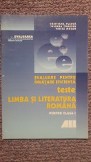 Teste limba si literatura romana clasa I, 1999, 48 pag