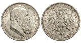 D2 Germania 3 Mark 1911 - Otto 90th Birthday of Prince Regent Luitpold/Argint/ UNC/ din foto