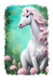 Cumpara ieftin Sticker decorativ Unicorn, Roz, 85 cm, 11120ST, Oem