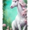 Sticker decorativ Unicorn, Roz, 85 cm, 11120ST