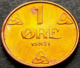 Cumpara ieftin Moneda istorica 1 ORE - NORVEGIA, anul 1951 *cod 403, Europa