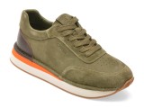 Cumpara ieftin Pantofi sport OTTER kaki, J260001, din piele intoarsa