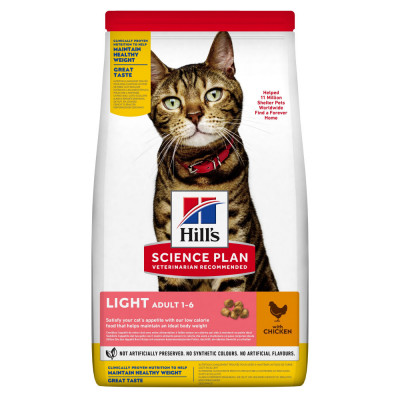 Hill&amp;amp;#039;s Science Plan Feline Adult Light Chicken 10 kg foto