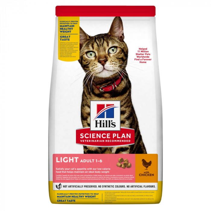 Hill&amp;#039;s Science Plan Feline Adult Light Chicken 10 kg