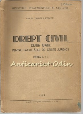 Drept Civil - Traian R. Ionascu foto