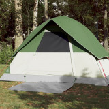 Cort de camping cupola pentru 3 persoane, verde, impermeabil