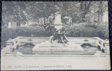 Carte Postala, Paris, Le Luxembourg, Monument de Delacroix, 1922