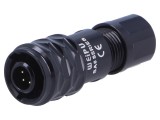 Mufă Tată SA6 PIN 5 IP67 3A 30V Lipire pe Cablu 3,5-4mm