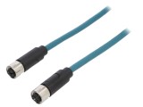 Cablu BULGIN PXPTPU12FBF08XFB020PU 2m 48V 500mA IP67 pentru senzori și automatizări PIN 8