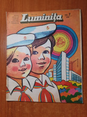 revista luminita iulie 1978-revista editata de consiliul national al pionierilor foto