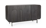 Comoda 3 usi lemn mango negru Orissa 145x42x82 cm