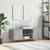 VidaXL Dulap pentru discuri gri sonoma, 121x38x48 cm, lemn prelucrat 831682