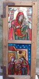 Icoană pe sticlă diptic Transilvania