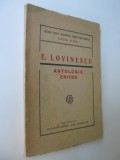 Antologie critica , 1921 - E. Lovinescu