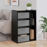 vidaXL Bufet cu sertar Stejar Negru 60 x 33,5 x 84 cm 8000469