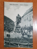 Carte postala necirculata baile herculane anul 1929 - statuia hercules, Fotografie