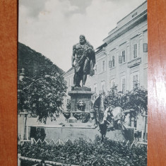 carte postala necirculata baile herculane anul 1929 - statuia hercules