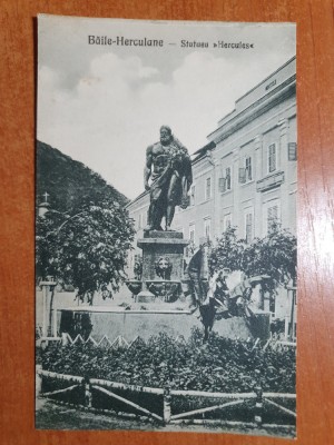 carte postala necirculata baile herculane anul 1929 - statuia hercules foto