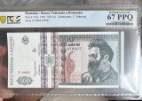 500 lei 1992 PCGS67 filigran fata unc bancnota gradata