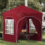 vidaXL Cort de Petrecere Pop-up 192 x 192 x 245 cm Burgundy 42019840