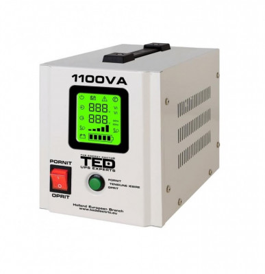 UPS pentru centrala TED Electric 1100VA / 700W Runtime extins utilizeaza 1 acumulator (neinclus) Sinusoidala Pura foto