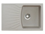 Chiuveta X Granit Quadro Plus bej760 x 500 mm, sifon 90 mm, granit