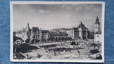 22 - Oradea, Szt Laszlo-ter / Nagyvarad / tramvai / carte postala circulata foto