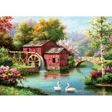 Puzzle 1000 piese - The Old Red Mill, Art Puzzle