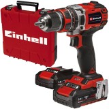 Einhell TE-CD 18/50 Li-i BL PXC - Masina de gaurit si insurubat cu percutie cu 2 acumulatori Li-Ion 18 V 2 Ah 50 Nm motor fara perii led iluminare val