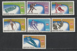 Ungaria 1975 - Jocurile Olimpice de Iarna Innsbruck 7v MNH, Nestampilat