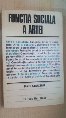 Functia sociala a artei- Dan Cruceru foto