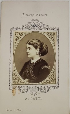 A. PATTI , FIGARO ALBUM , D &amp;#039;APRES LIEBERT PHOT. , FOTOGRAFIE TIP C.D.V. , 1870 foto