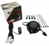 Kit ventilator cu buton on off Led si sistem montare universal pentru toate tipurile de motociclete, Exed Parts