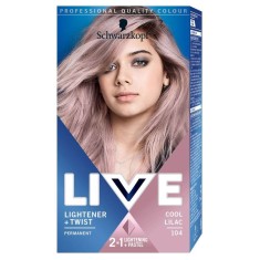 Vopsea Par Permanenta 104 LIVE, Blond Cool Lilac, 142.5 ml, Lightener &amp;amp; Twist, Crema Coloranta de Par, Vopsea de Par cu Decolorant, Vopsea de Par 2 in foto