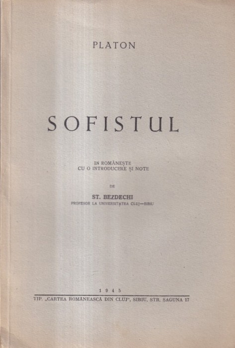 Platon - Sofistul (1945)
