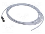 Conector M12 mamă 4 pini drept cu cablu 5m HARTING PVC DeviceNet/CANopen