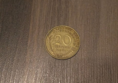 Moneda 20 centimes 1962 Franta foto