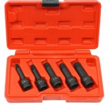 Cumpara ieftin Set Extractoare Suruburi Rupte Verke, 5 Elemente, Otel Crom-Mo, Tija 3/8&quot; (6-12mm) V86483