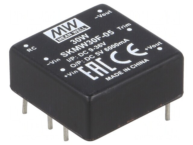 Convertor DC/DC 30W 9-36V la 5V 6000mA THT
