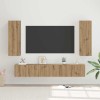 Set comodă TV 4 pcs stejar artizanal 30.5 x 30 x 90 cm