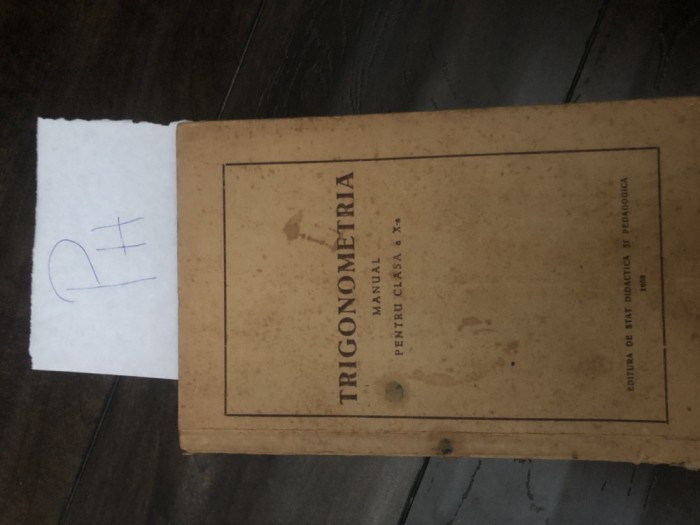 Trigonometria manual X a Ph