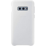 Husa de protectie Samsung pentru Galaxy S10e G970, Leather, White