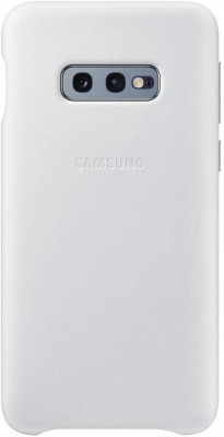Husa de protectie Samsung pentru Galaxy S10e G970, Leather, White foto