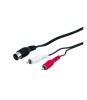 Cablu audio 5 pini DIN tata - 2x RCA tata 1.5m, Oem
