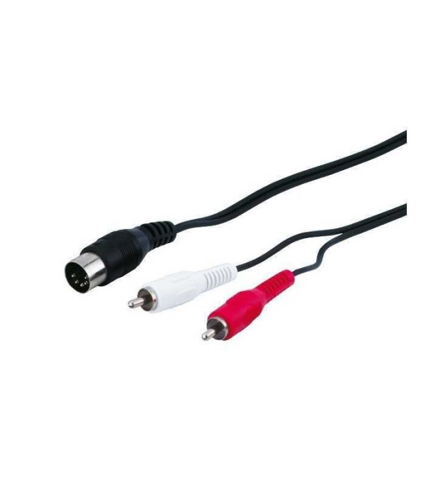 Cablu audio 5 pini DIN tata - 2x RCA tata 1.5m