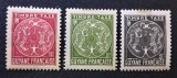 Guiana Franceză 1947 - Set 3 Timbre de Taxă &bdquo;Motiv Tribal Amerindian / Artă indigenă Galibi&rdquo; -CLF1