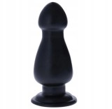 Dildo Anal El Penon cu Ventuza, PVC, Negru, 25.5 cm