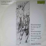 Disc vinil, LP. KLAVIERSONATE ES-DUR OP.27 NR.1. KLAVIERSONATE AS-DUR OP.26. KLAVIERSONATE CIS-MOLL OP.27 NR.2-L, Clasica