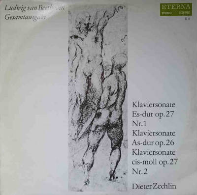 Disc vinil, LP. KLAVIERSONATE ES-DUR OP.27 NR.1. KLAVIERSONATE AS-DUR OP.26. KLAVIERSONATE CIS-MOLL OP.27 NR.2-L foto